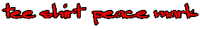 tee shirt  peace mark 