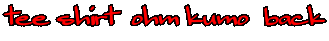 tee shirt  ohm kumo  back 