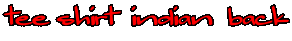 tee shirt  indian  back 